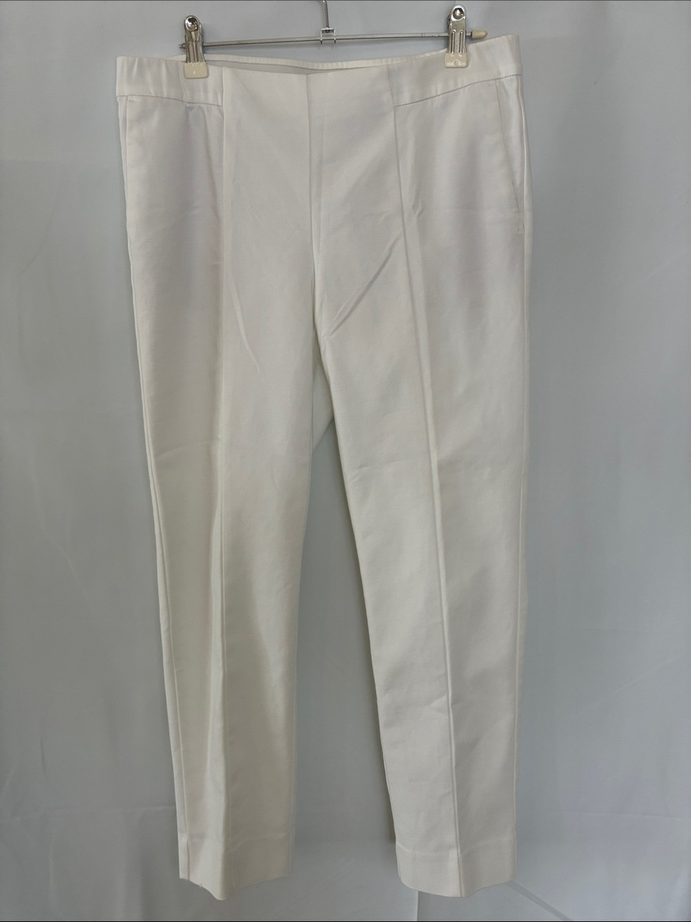 J. Jill Cream Cropped Straight-Leg Pants